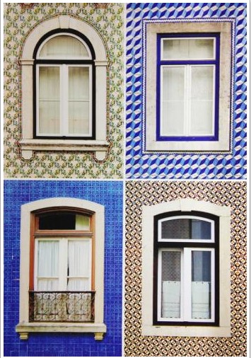 Fenêtres typiques portugaises