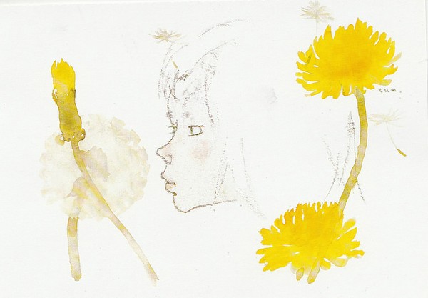 Danelion and little girl